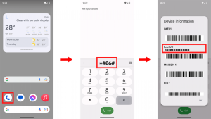 Android-instellingenscherm voor eSIM-activatie op andere merken